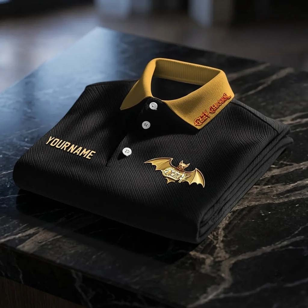 Personalized Ozzy Osbourne Bat Logo Polo Shirt 2026 Ozzy Osbourne Merch Gifts For Brothers - Kdjoy Personalized Ozzy Osbourne Bat Logo Polo Shirt 2026 Ozzy Osbourne Merch Gifts For Brothers - Kdjoy