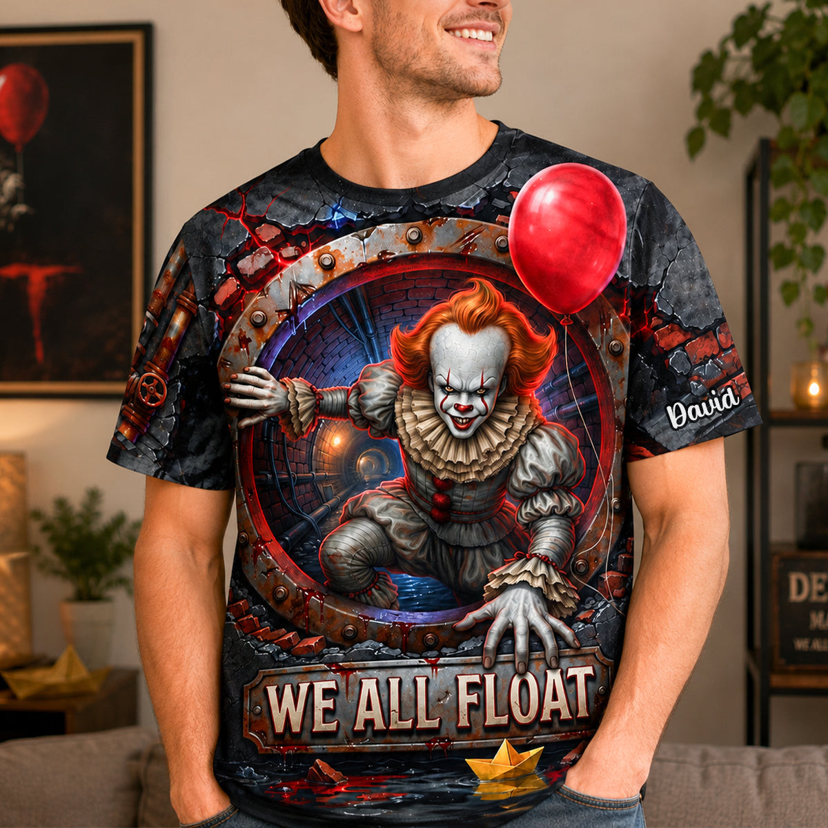 Personalized Pennywise The Dancing Clown Shirt We All Float T-Shirt Gifts For Horror Lovers - Kdjoy