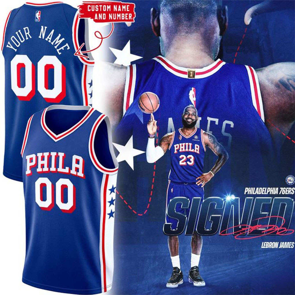 Personalized Philadelphia 76ers 2026 Jersey 76ers Merch Cool Gift For Basketball Fans - Kdjoy
