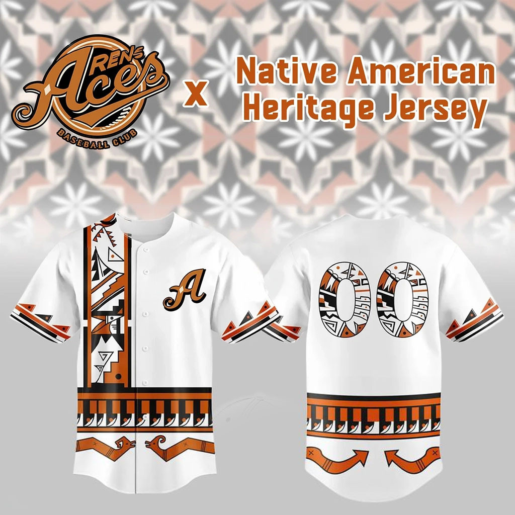 Personalized Reno Aces Native American Heritage Night Jersey Reno Aces Merch Baseball Fan Gifts - Kdjoy Personalized Reno Aces Native American Heritage Night Jersey Reno Aces Merch Baseball Fan Gifts - Kdjoy