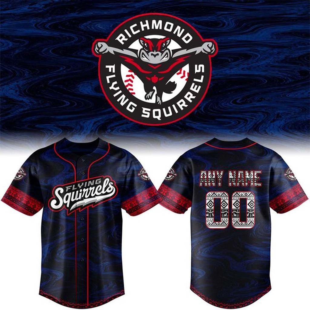 Personalized Richmond Flying Squirrels Native American Heritage Jersey Baseball Fan Merch - Kdjoy Personalized Richmond Flying Squirrels Native American Heritage Jersey Baseball Fan Merch - Kdjoy