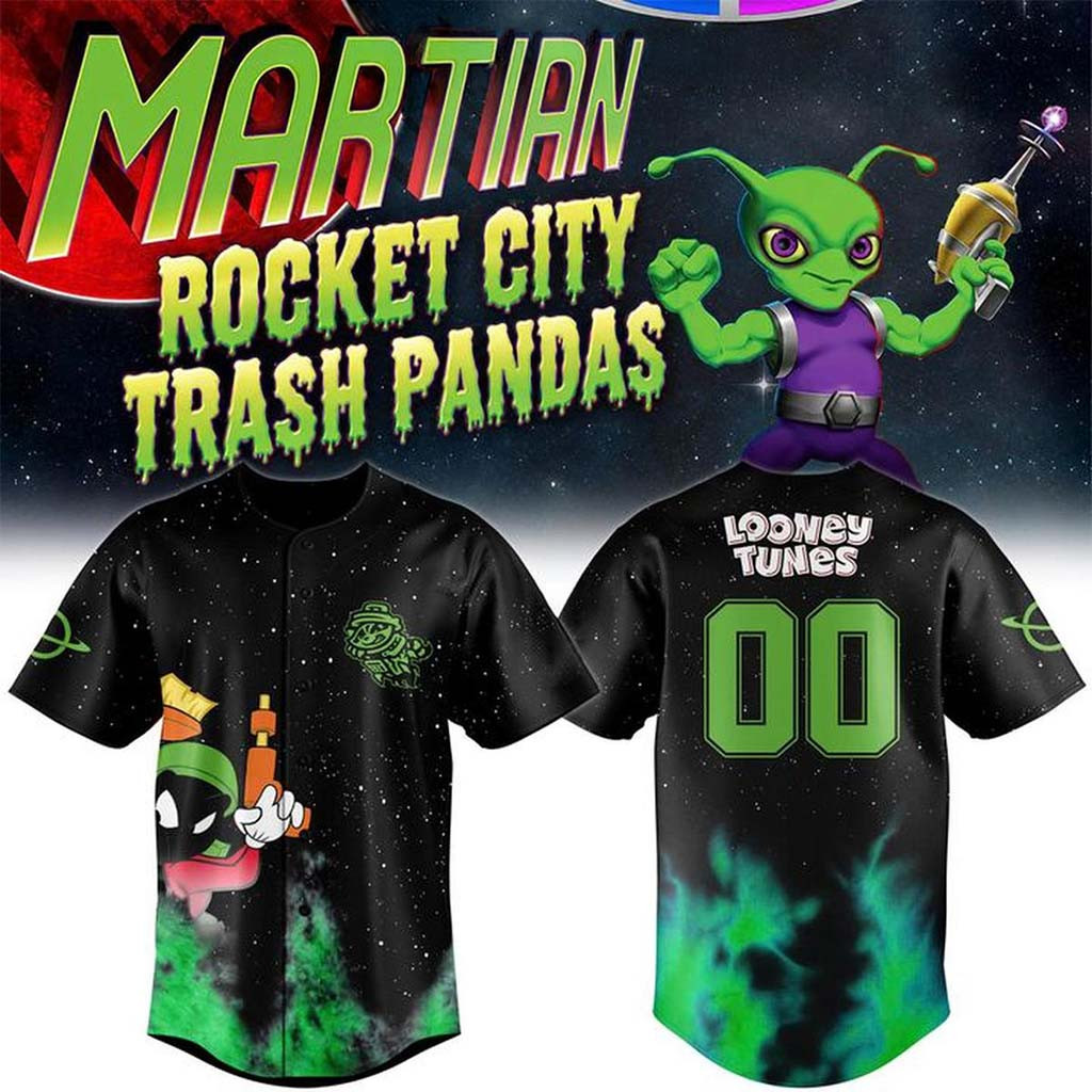 Personalized Rocket City Trash Pandas Marvin The Martian 2026 Jersey Fan Merch Gift for Him - Kdjoy