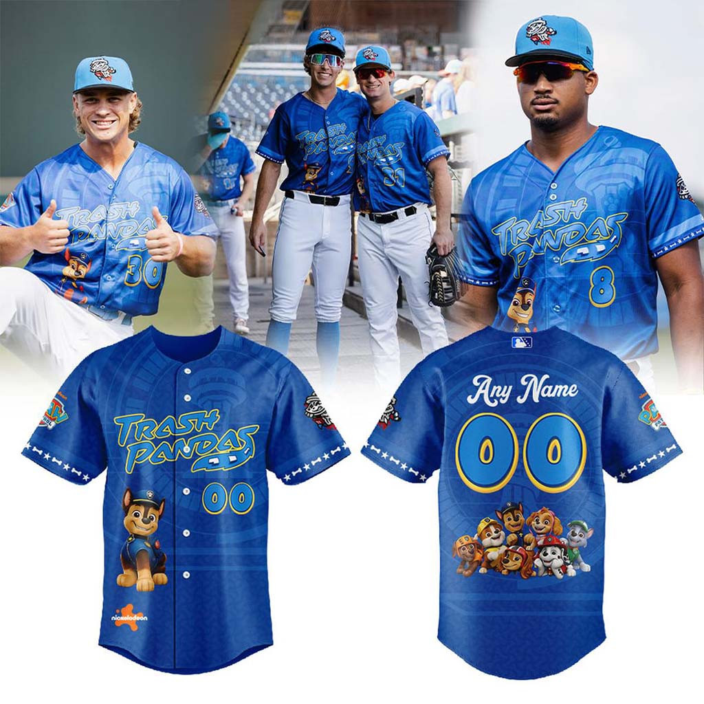 Personalized Rocket City Trash Pandas Paw Patrol Adventure And Chase Appearance Jersey Fan Merch - Kdjoy Personalized Rocket City Trash Pandas Paw Patrol Adventure And Chase Appearance Jersey Fan Merch - Kdjoy