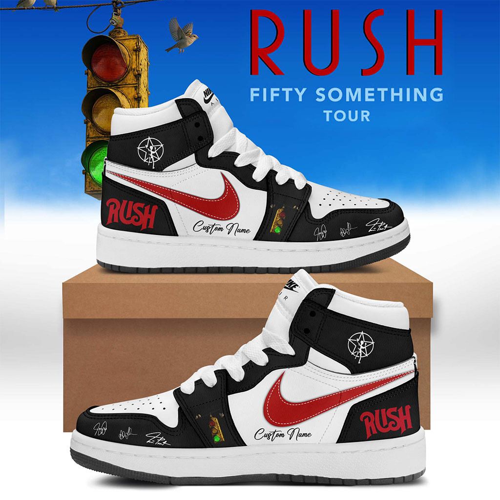 Personalized RUSH Fifty Something Tour 2026 Signed Shoes RUSH Merch Gifts For Rock Fan - Kdjoy Personalized RUSH Fifty Something Tour 2026 Signed Shoes RUSH Merch Gifts For Rock Fan - Kdjoy