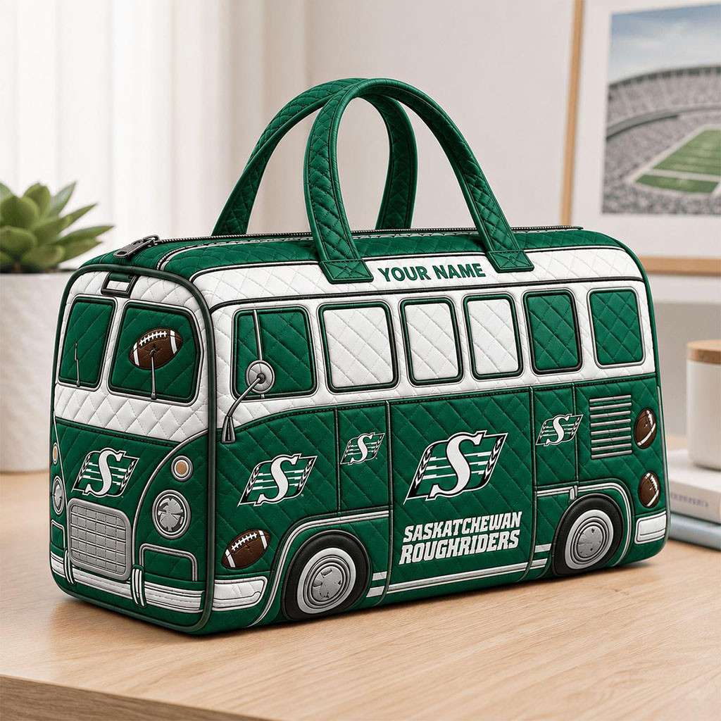 Personalized Saskatchewan Roughriders CFL New Quilted Duffle Bag Roughriders Merch Best Gifts - Kdjoy Personalized Saskatchewan Roughriders CFL New Quilted Duffle Bag Roughriders Merch Best Gifts - Kdjoy