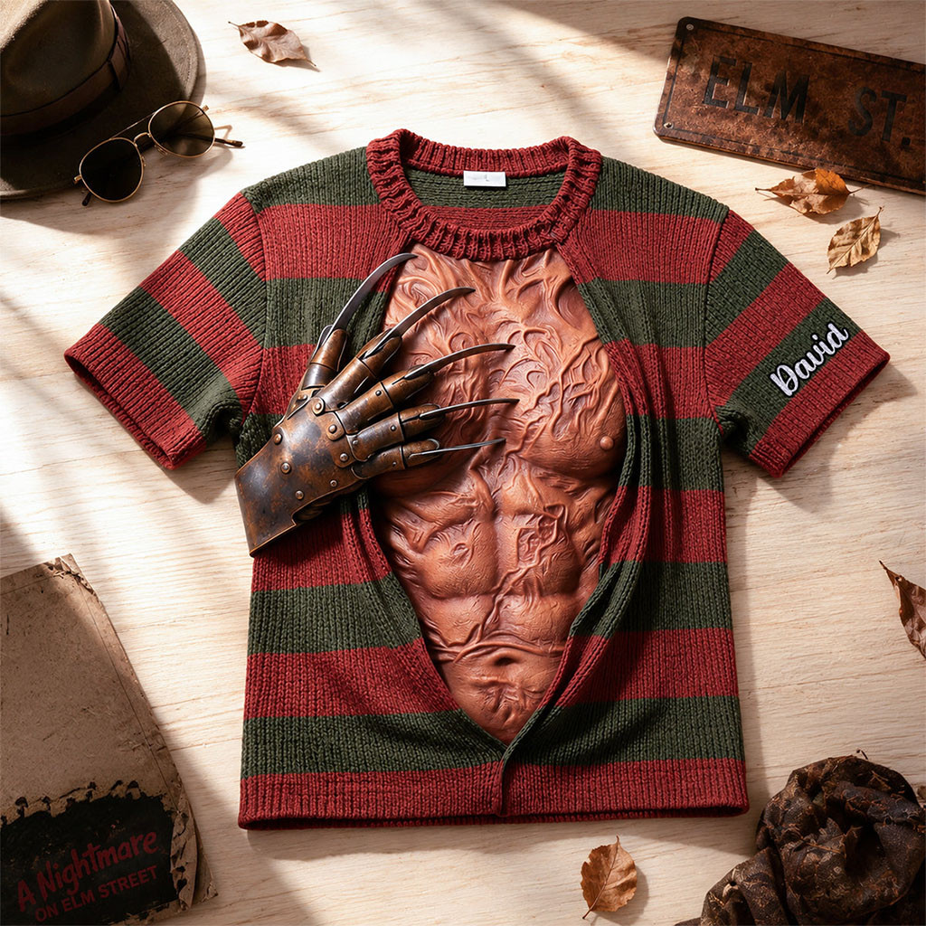 Personalized Scary Claw Fake Body Shirt Halloween T-Shirt Best Gifts For Horror Lovers - Kdjoy Personalized Scary Claw Fake Body Shirt Halloween T-Shirt Best Gifts For Horror Lovers - Kdjoy