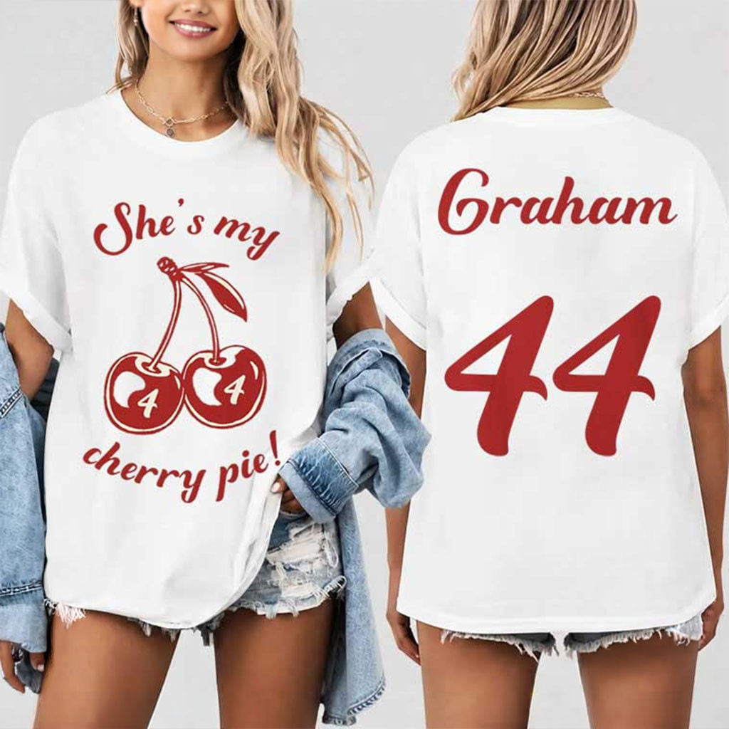 Personalized She's My Cherry Pie T-Shirt Birthday Gift For Friends - Kdjoy Personalized She's My Cherry Pie T-Shirt Birthday Gift For Friends - Kdjoy