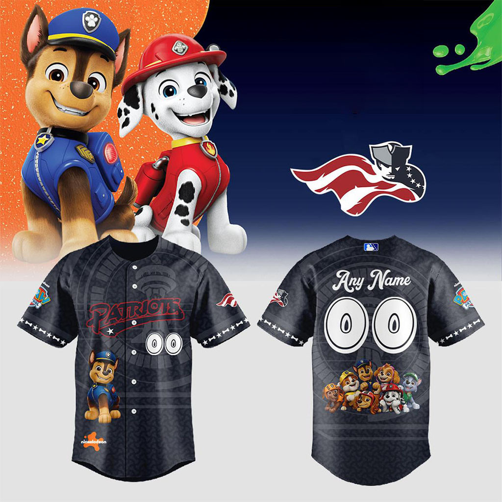 Personalized Somerset Patriots Paw Patrol Adventure 2026 Jersey Patriots Merch Fan Gifts - Kdjoy Personalized Somerset Patriots Paw Patrol Adventure 2026 Jersey Patriots Merch Fan Gifts - Kdjoy