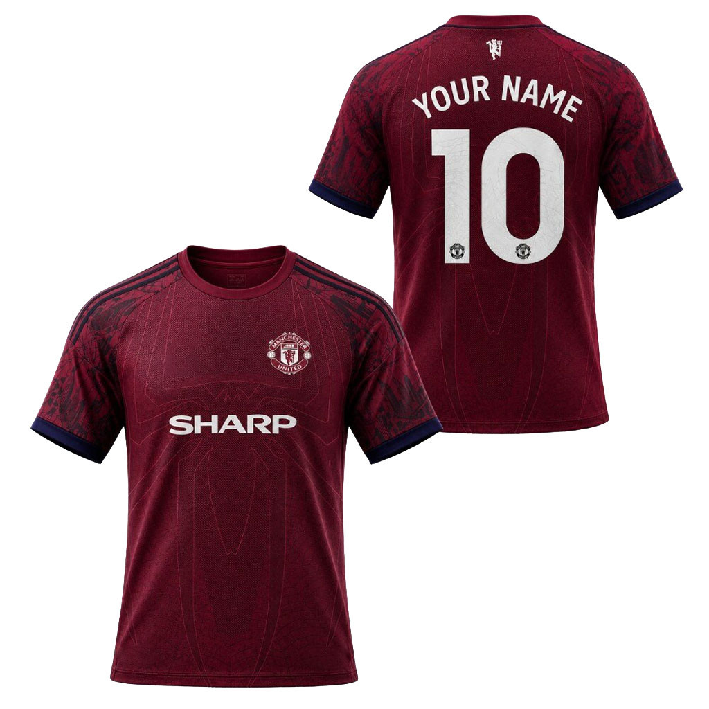 Personalized Spider Man X Manchester United Brand New Day Jersey Spider Man Merch Fan Gifts - Kdjoy