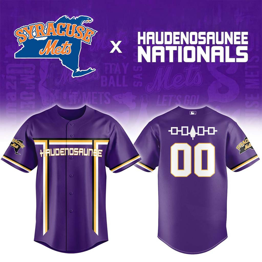 Personalized Syracuse Mets Haudenosaunee National Jersey Syracuse Mets Merch Baseball Fan Gifts - Kdjoy