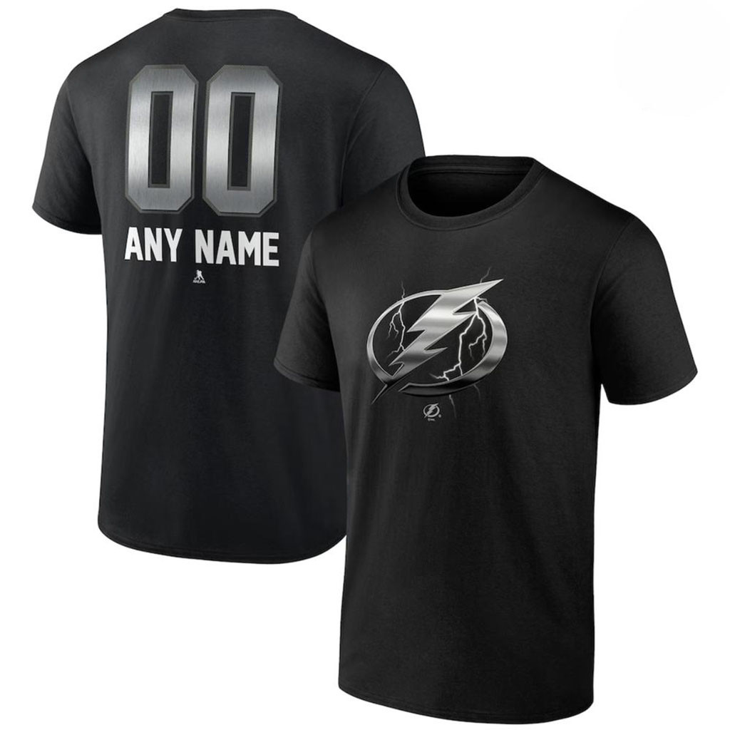 Personalized Tampa Bay Lightning Hockey Arch Logo Graphic T-Shirt Tampa Bay Lightning Merch - Kdjoy