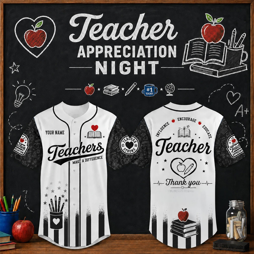 Personalized Teacher Appreciation Make A Difference Baseball Jersey Gifts For Teachers - Kdjoy Personalized Teacher Appreciation Make A Difference Baseball Jersey Gifts For Teachers - Kdjoy