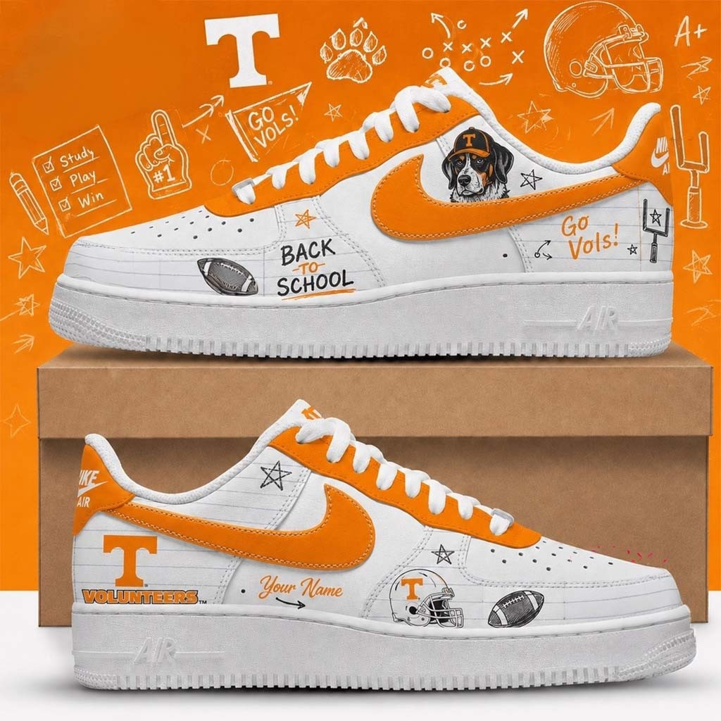 Personalized Tennessee Volunteers Merch 2026 Back To School Sneakers Gift For Football Fans - Kdjoy Personalized Tennessee Volunteers Merch 2026 Back To School Sneakers Gift For Football Fans - Kdjoy