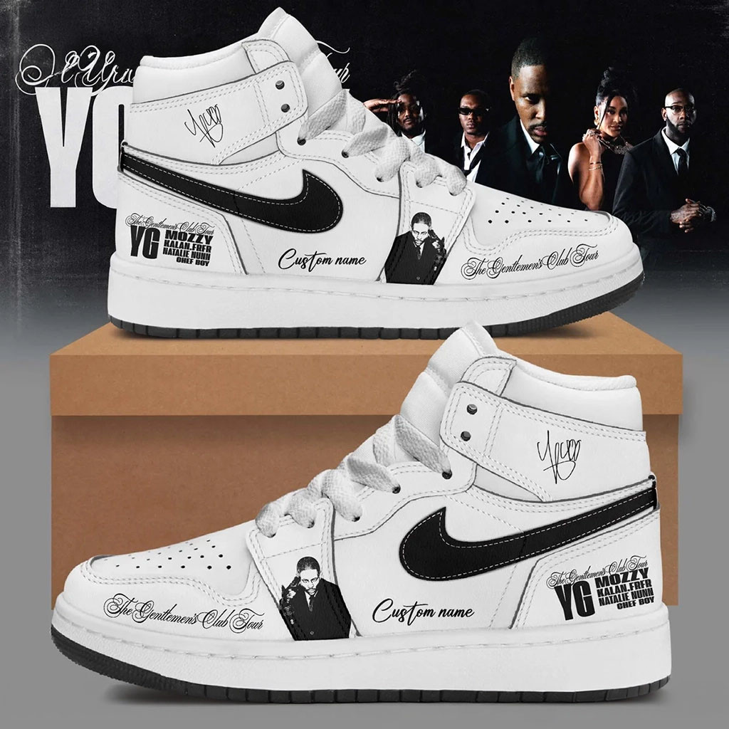 Personalized The Gentlemen's Club Tour Sneakers YG Merch Gifts For Brother - Kdjoy Personalized The Gentlemen's Club Tour Sneakers YG Merch Gifts For Brother - Kdjoy