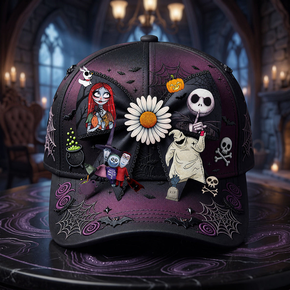 Personalized The Nightmare Before Christmas Hat Halloween Cap Gifts For Horror Lovers
