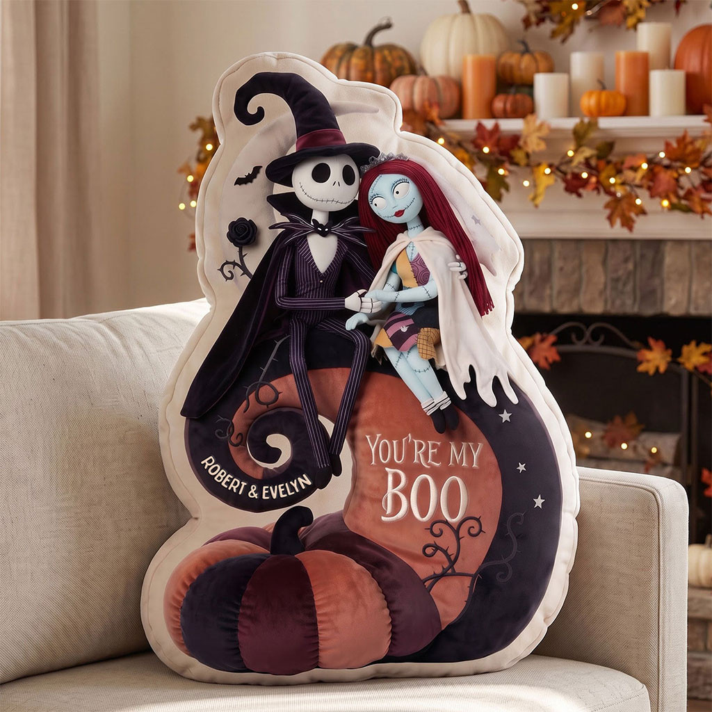 Personalized The Nightmare Before Christmas You're My Boo Pillow Halloween Gifts For Couple - Kdjoy