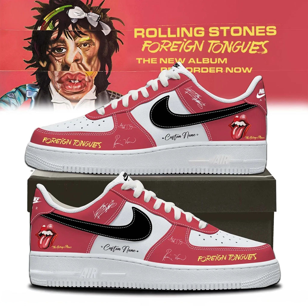 Personalized The Rolling Stones Foreign Tongues Album Sneakers The Rolling Stones Merch 2026 - Kdjoy