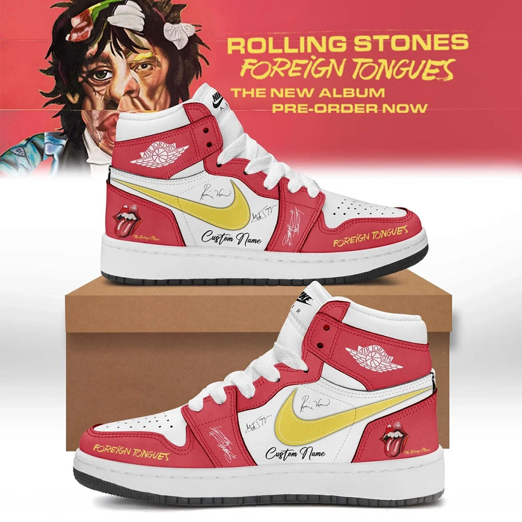 Personalized The Rolling Stones Foreign Tongues Shoes Sneakers The Rolling Stones Merch 2026 - Kdjoy