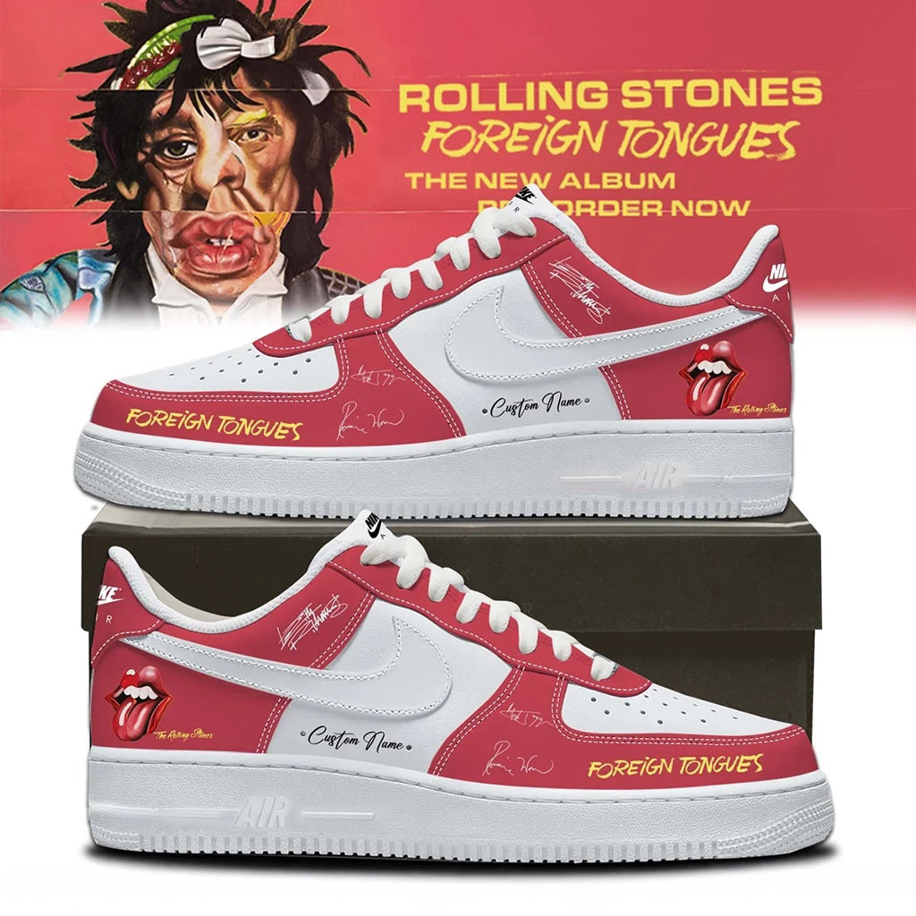Personalized The Rolling Stones Foreign Tongues Sneakers The Rolling Stones Merch 2026 Fan Gift - Kdjoy