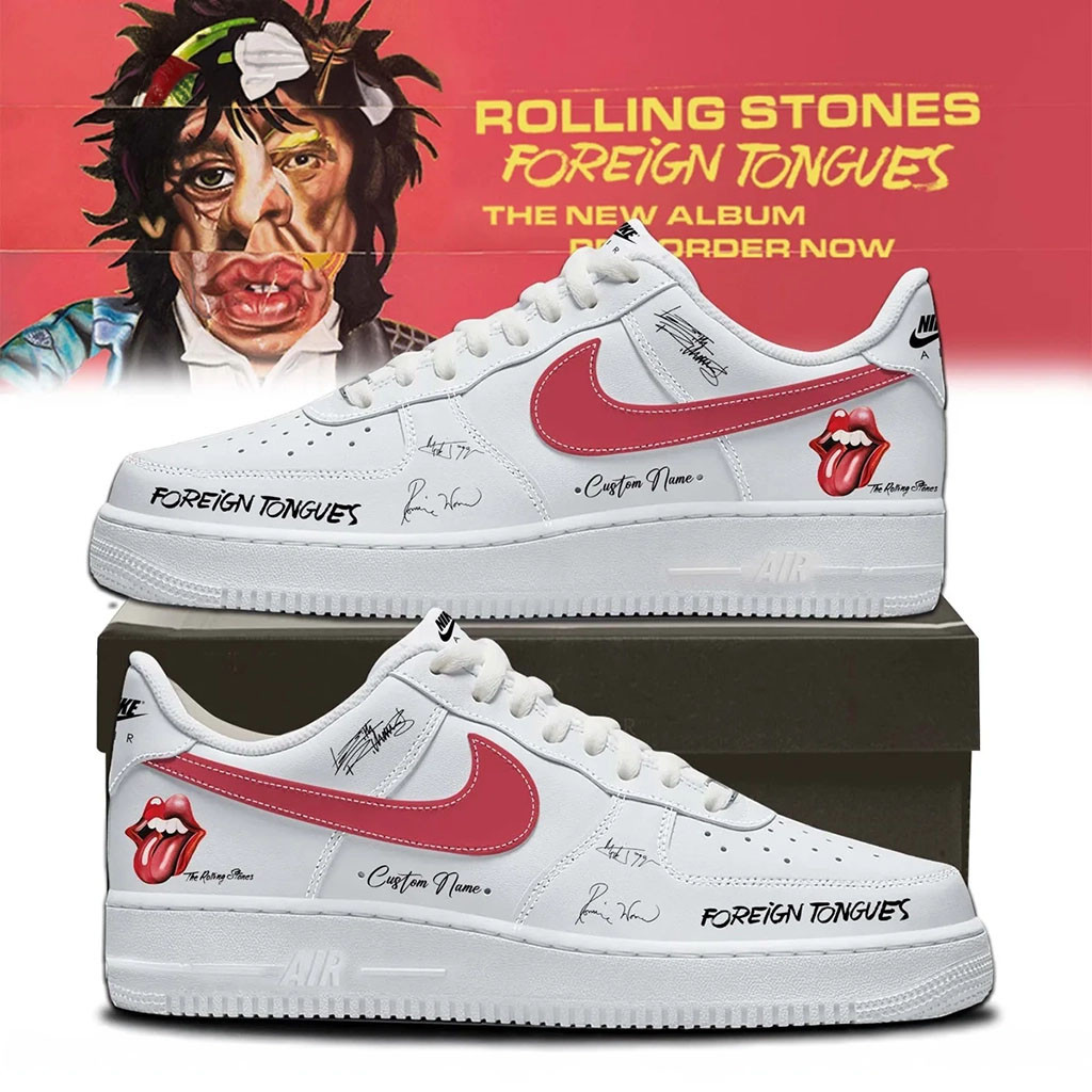 Personalized The Rolling Stones Merch 2026 Foreign Tongues Album Sneakers Gift For Rock Fans - Kdjoy Personalized The Rolling Stones Merch 2026 Foreign Tongues Album Sneakers Gift For Rock Fans - Kdjoy
