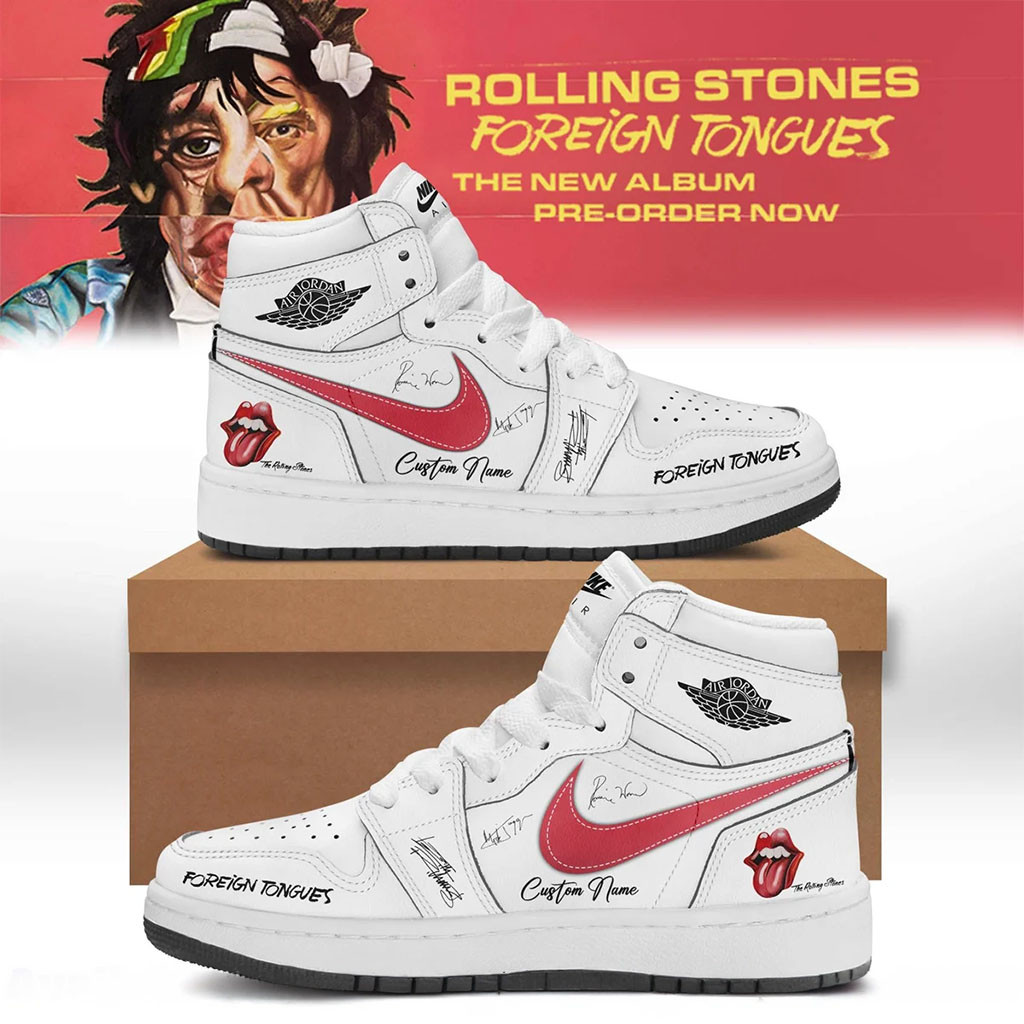 Personalized The Rolling Stones Merch 2026 Foreign Tongues Album Sneakers Rock Fan Gifts - Kdjoy