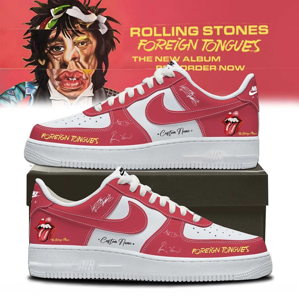Personalized The Rolling Stones Merch 2026 Foreign Tongues Signed Sneakers Gift For Band Fans - Kdjoy Personalized The Rolling Stones Merch 2026 Foreign Tongues Signed Sneakers Gift For Band Fans - Kdjoy
