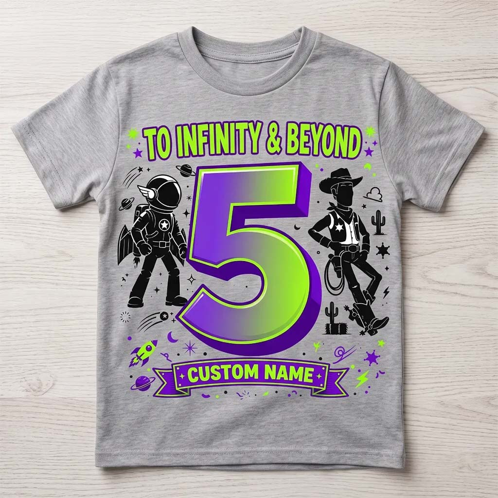 Personalized Toy Story To Infinity And Beyond T-Shirt Best Birthday Gift For Son - Kdjoy Personalized Toy Story To Infinity And Beyond T-Shirt Best Birthday Gift For Son - Kdjoy
