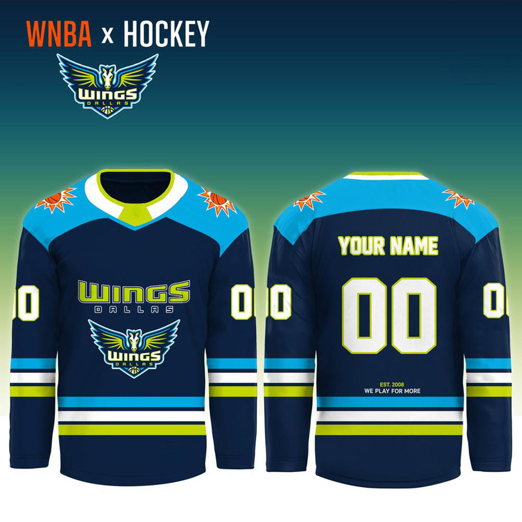 Personalized Wings Dallas x Crossover Ice Hockey Jersey We Play For More Wings Dallas Merch - Kdjoy