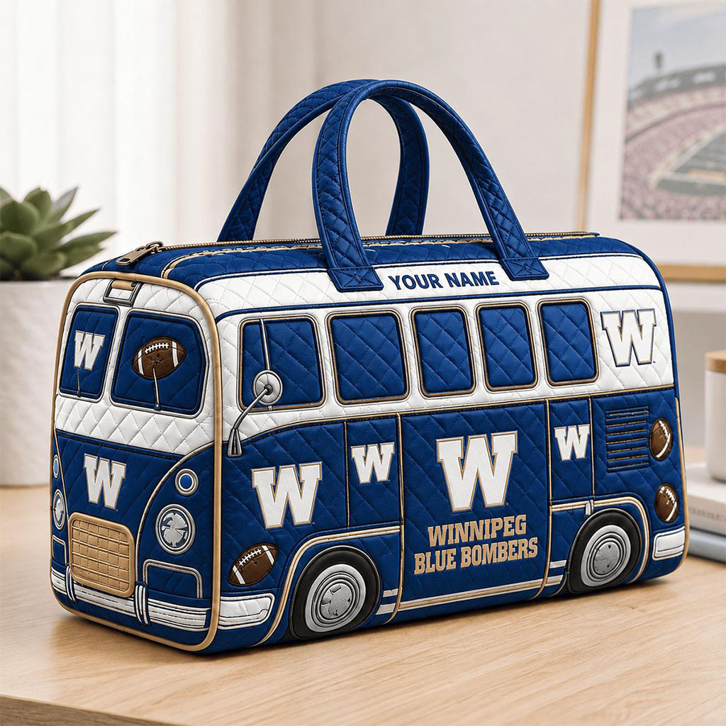 Personalized Winnipeg Blue Bombers CFL New Quilted Duffle Bag Winnipeg Blue Bombers Merch 2026 - Kdjoy Personalized Winnipeg Blue Bombers CFL New Quilted Duffle Bag Winnipeg Blue Bombers Merch 2026 - Kdjoy