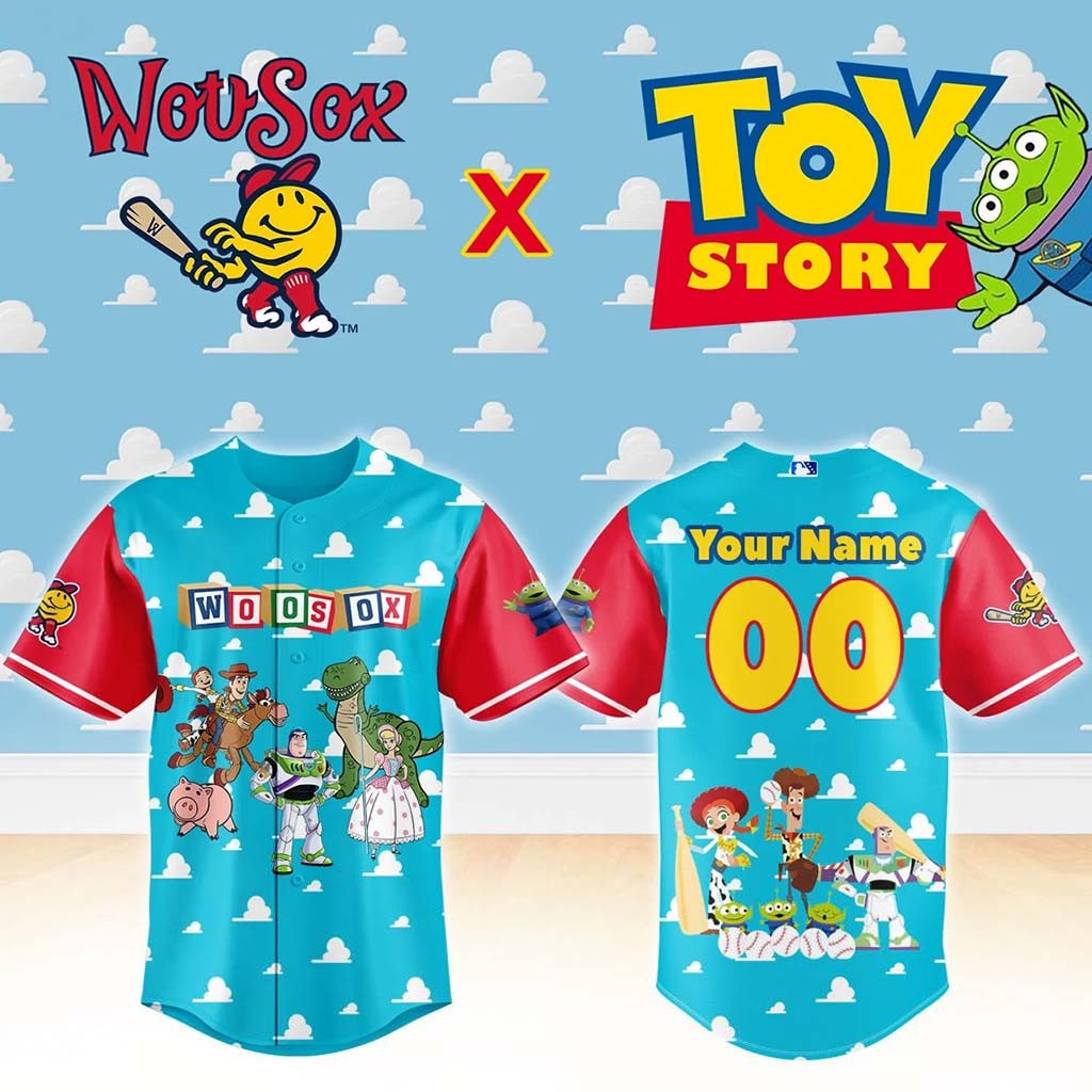 Personalized WooSox Toy Story Night Jersey Worcester Red Sox Merch Gift For Baseball Lovers - Kdjoy