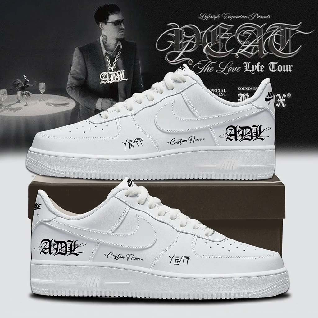 Personalized Yeat Lovelyfe Tour Signed Sneakers ADL Shoes Yeat Merch Gift for Brothers - Kdjoy