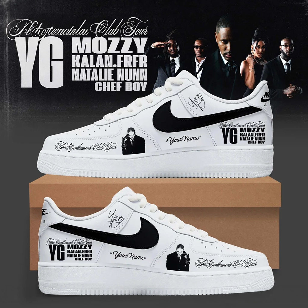 Personalized YG Merch The Gentlemen's Club Tour 2026 Shoes Sneakers Gift Idea For Rapper Fans - Kdjoy