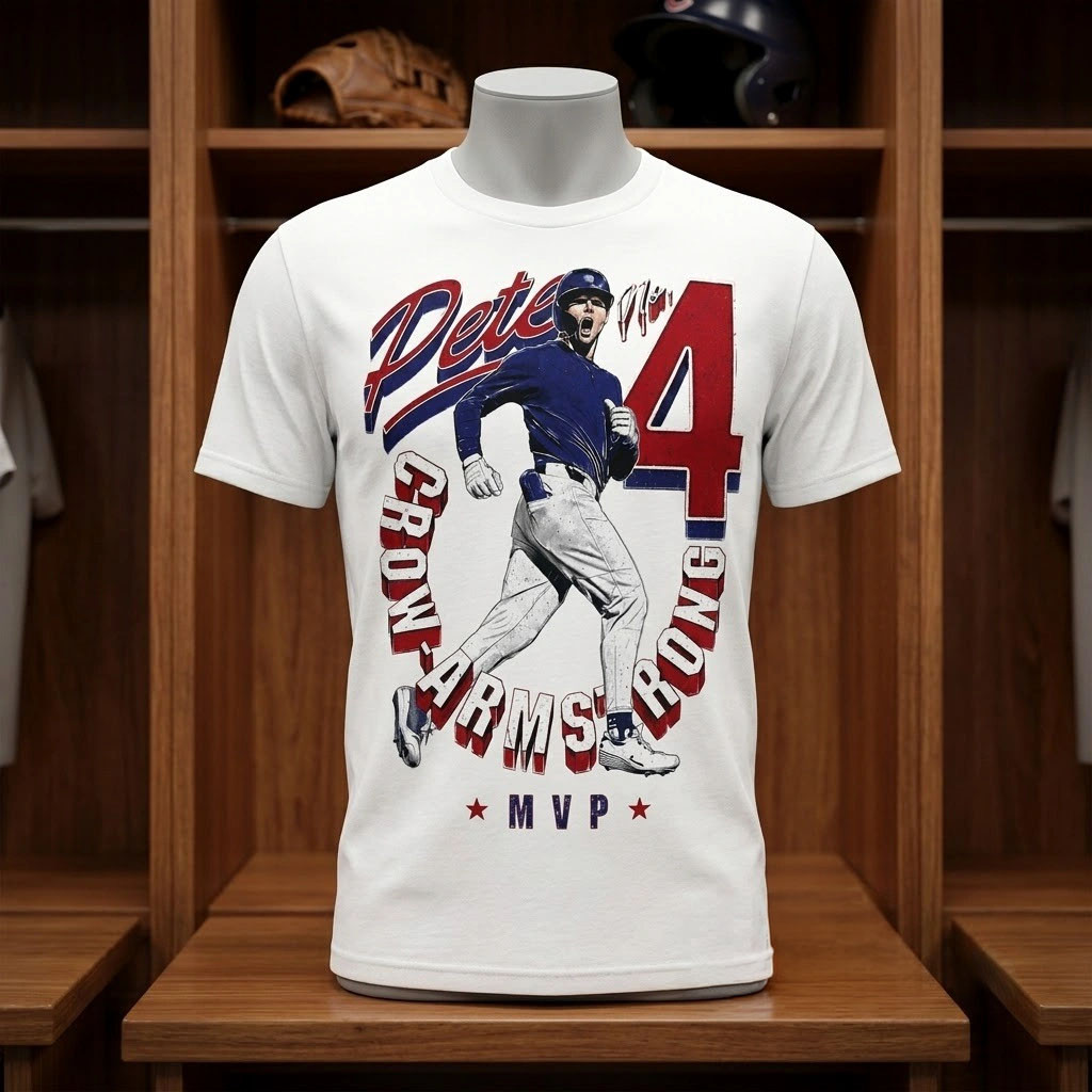 Pete Crow-Armstrong Chicago Cubs MVP T-Shirt Cubs Merch Gift Ideas For Baseball Fans - Kdjoy Pete Crow-Armstrong Chicago Cubs MVP T-Shirt Cubs Merch Gift Ideas For Baseball Fans - Kdjoy