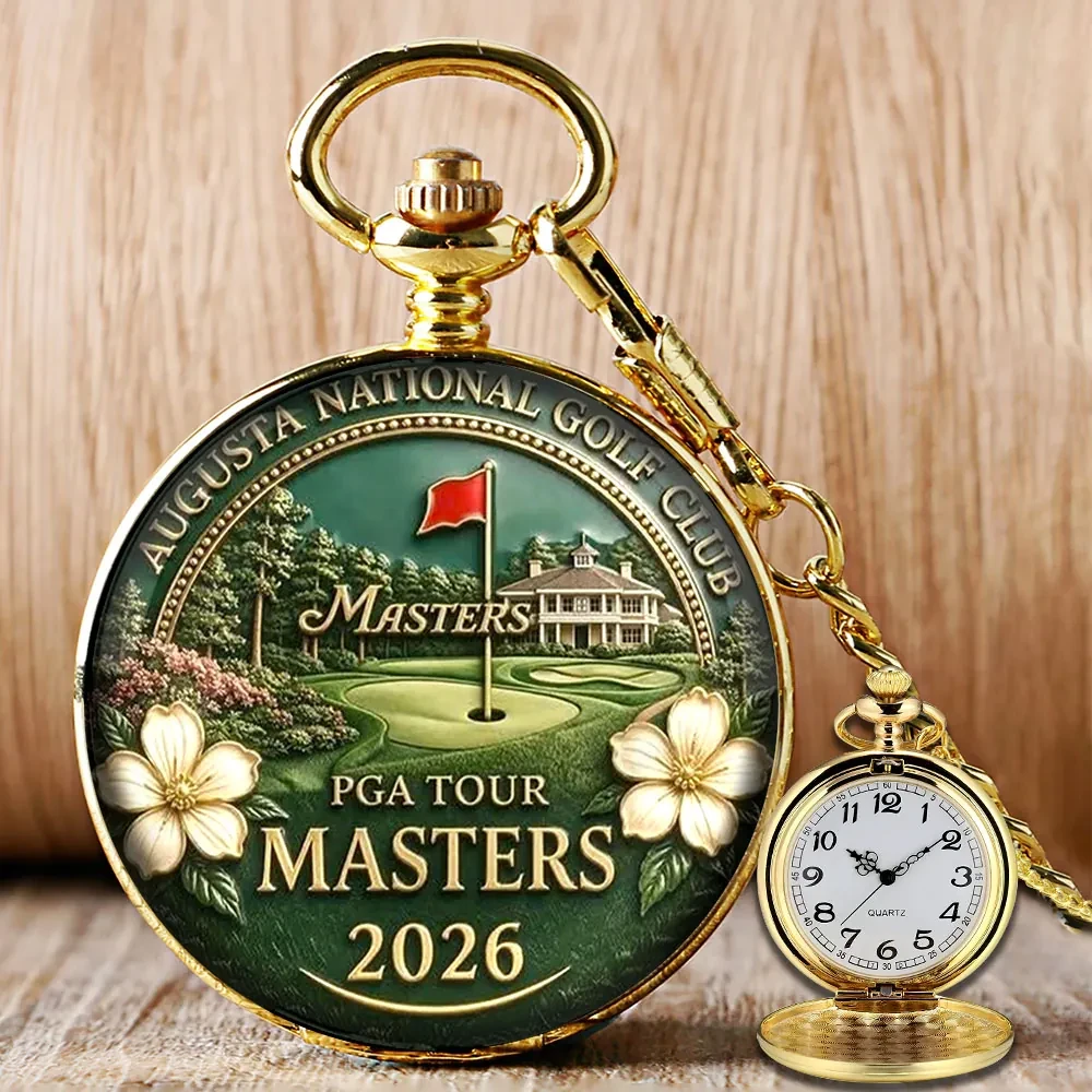 PGA Tour Masters 2026 Round Pocket Watch Augusta National Golf Club Merch Best Golf Gifts - Kdjoy PGA Tour Masters 2026 Round Pocket Watch Augusta National Golf Club Merch Best Golf Gifts - Kdjoy