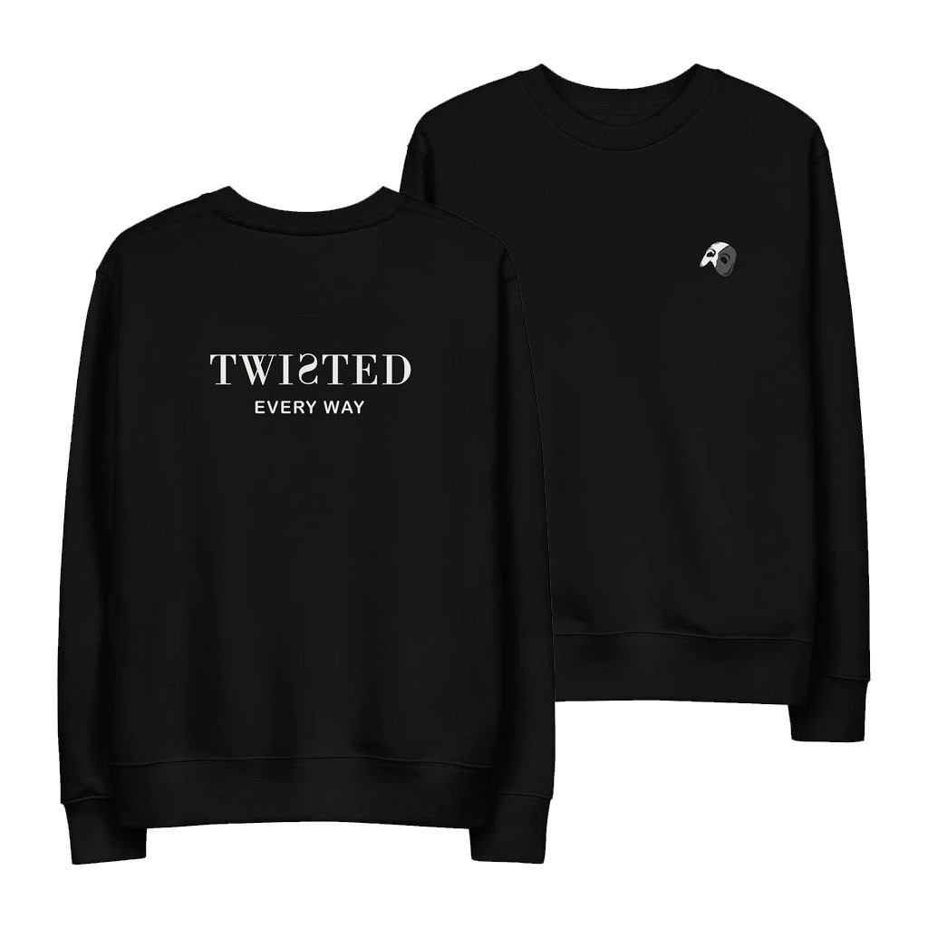 Phantom Of The Opera Merch 2026 Twisted Lyric Sweatshirt Black Gift Ideas For Friends - Kdjoy