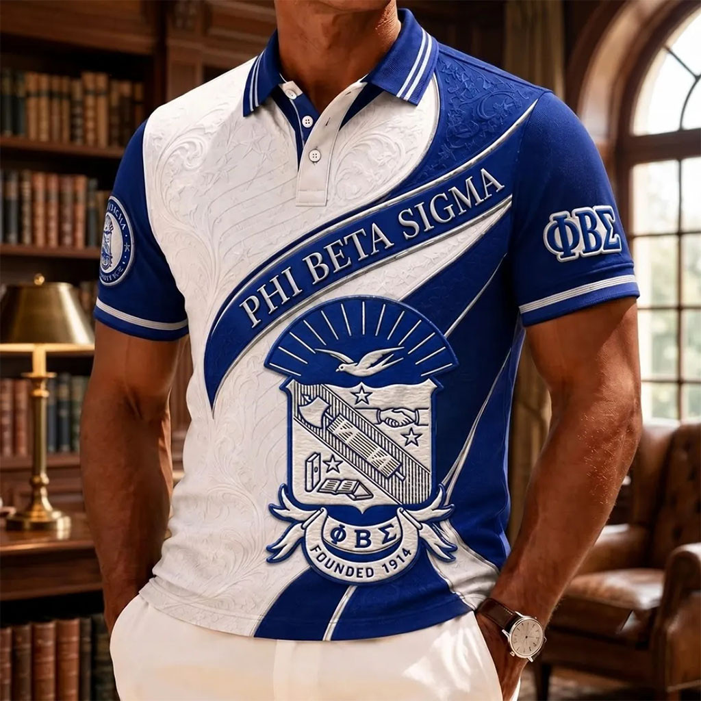 Phi Beta Sigma 1914 Heritage Polo Shirt PBS Fraternity Merch Best Gifts For Brothers - Kdjoy