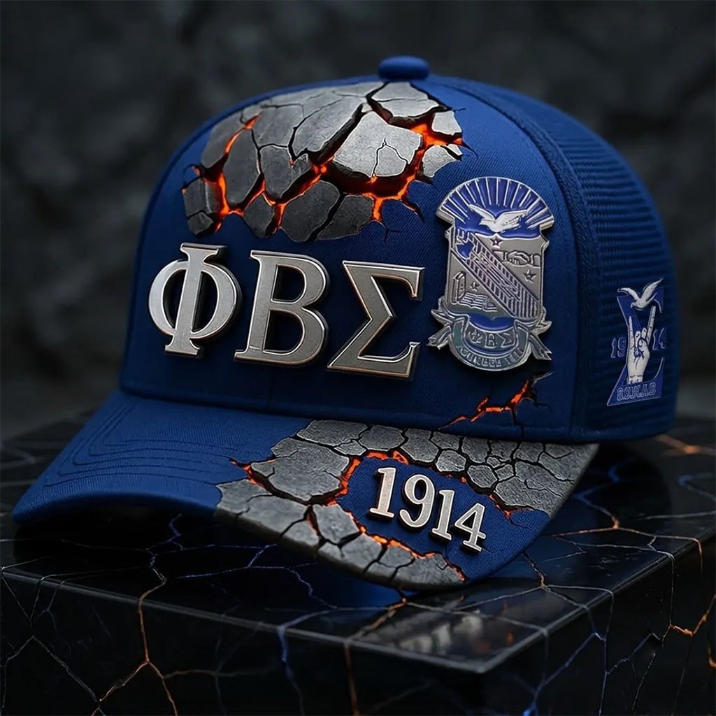 Phi Beta Sigma Hat 1914 Fraternity Cap PBS Greek Letter Hat Gift For Phi Beta Sigma Brother - Kdjoy