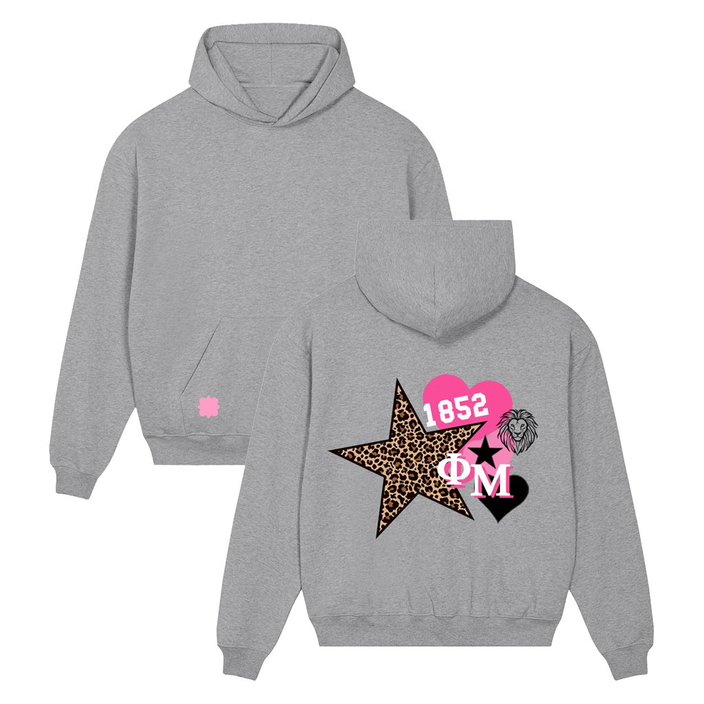 Phi Mu Merch 2026 Phi Mu 1852 Leopard Star Hoodie Gifts For Your Sisters - Kdjoy Phi Mu Merch 2026 Phi Mu 1852 Leopard Star Hoodie Gifts For Your Sisters - Kdjoy