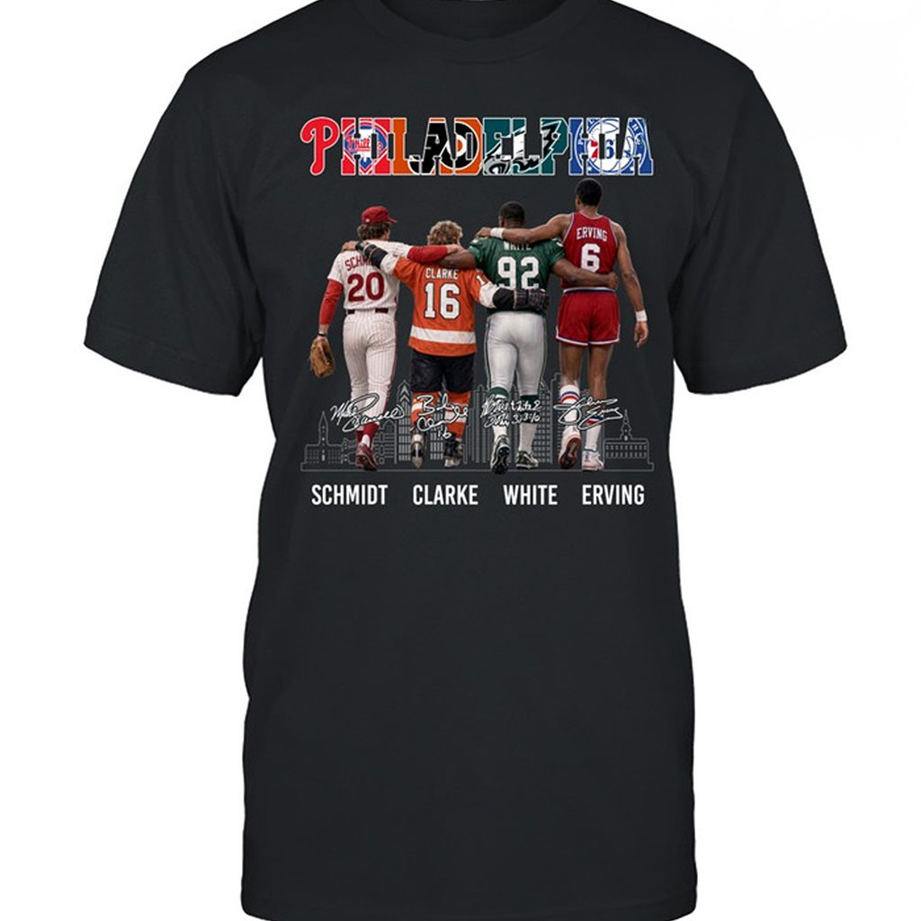 Philadelphia Champions Legends T-Shirt Philadelphia Sports Championship Tribute Clothing - Kdjoy