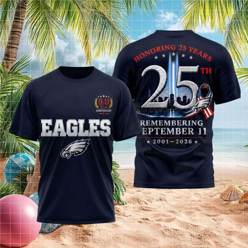 Philadelphia Eagles 911 25th Anniversary Remembrance Shirt Philly Eagles Merch Dad Gifts - Kdjoy Philadelphia Eagles 911 25th Anniversary Remembrance Shirt Philly Eagles Merch Dad Gifts - Kdjoy