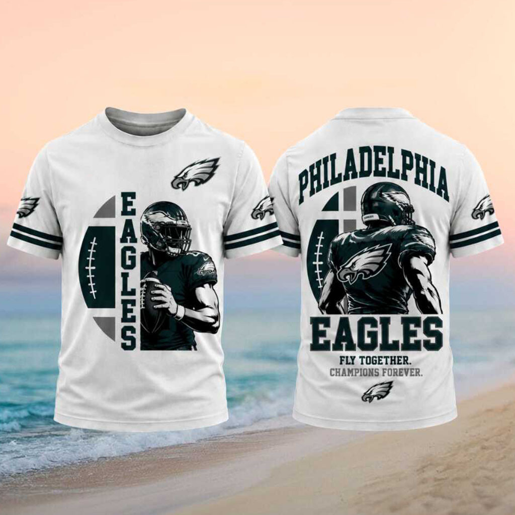 Philadelphia Eagles Fly Together Champions Forever T-Shirt Eagles Merch Football Fan Gifts - Kdjoy Philadelphia Eagles Fly Together Champions Forever T-Shirt Eagles Merch Football Fan Gifts - Kdjoy