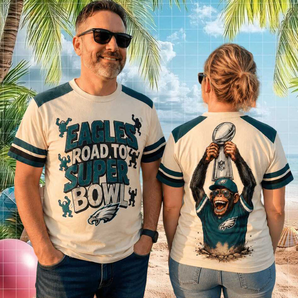 Philadelphia Eagles Mascot Road To Super Bowl Shirt Eagles Merch Gift For Football Lovers - Kdjoy