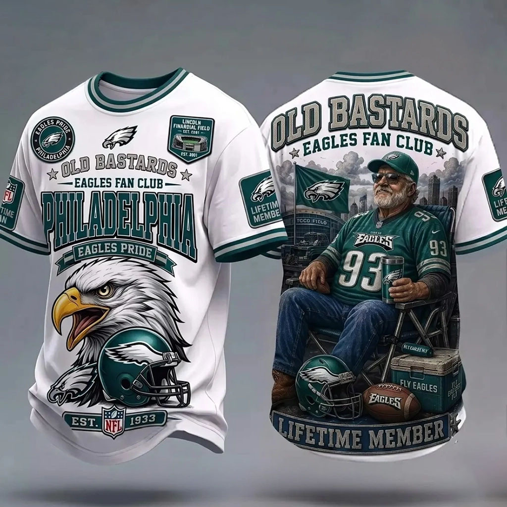 Philadelphia Eagles Old Bastards Shirt Eagles Pride Merch Football Fan Gift Ideas - Kdjoy Philadelphia Eagles Old Bastards Shirt Eagles Pride Merch Football Fan Gift Ideas - Kdjoy