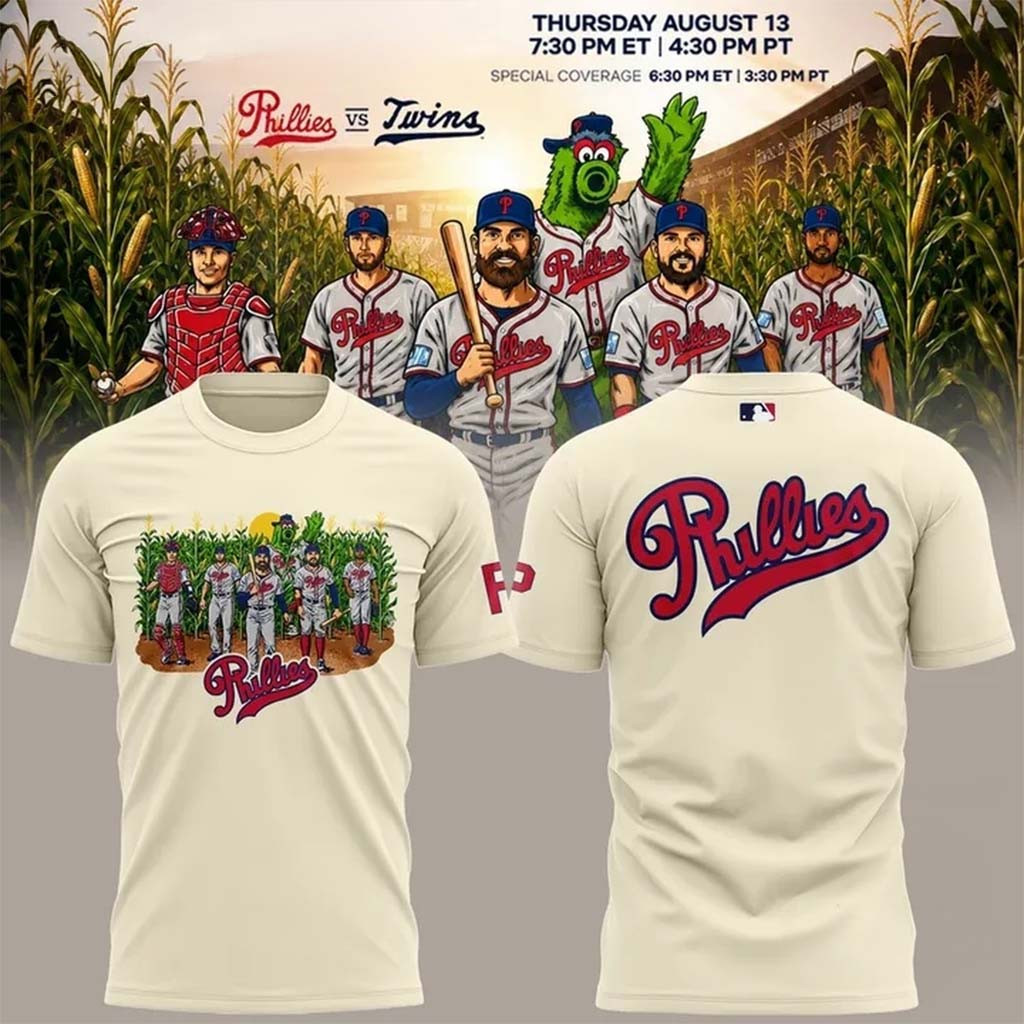 Philadelphia Phillies At Field Of Dreams T-Shirt Philadelphia Phillies Merch Baseball Fan Gifts - Kdjoy Philadelphia Phillies At Field Of Dreams T-Shirt Philadelphia Phillies Merch Baseball Fan Gifts - Kdjoy