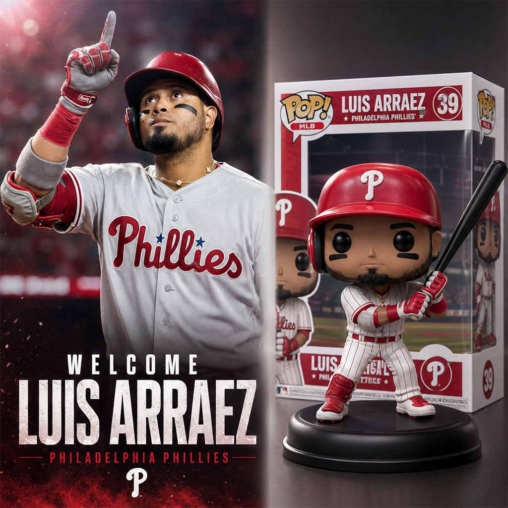 Philadelphia Phillies Luis Arraez Funko Pop 2026 Luis Arraez Merch Gift For Baseball Lovers - Kdjoy