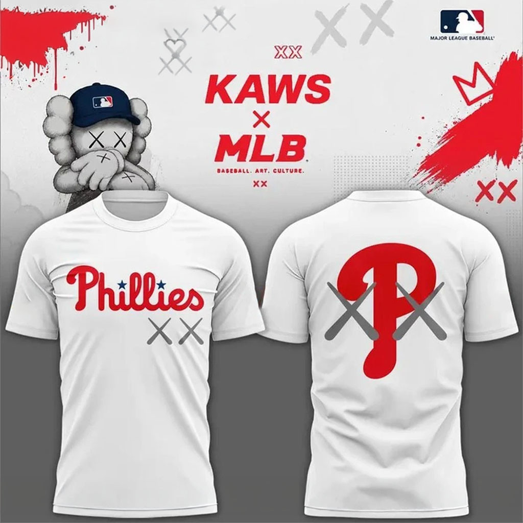 Philadelphia Phillies X Kaws 2026 Version Shirt Philly Phillies Merch Gifts For Baseball Lovers - Kdjoy Philadelphia Phillies X Kaws 2026 Version Shirt Philly Phillies Merch Gifts For Baseball Lovers - Kdjoy
