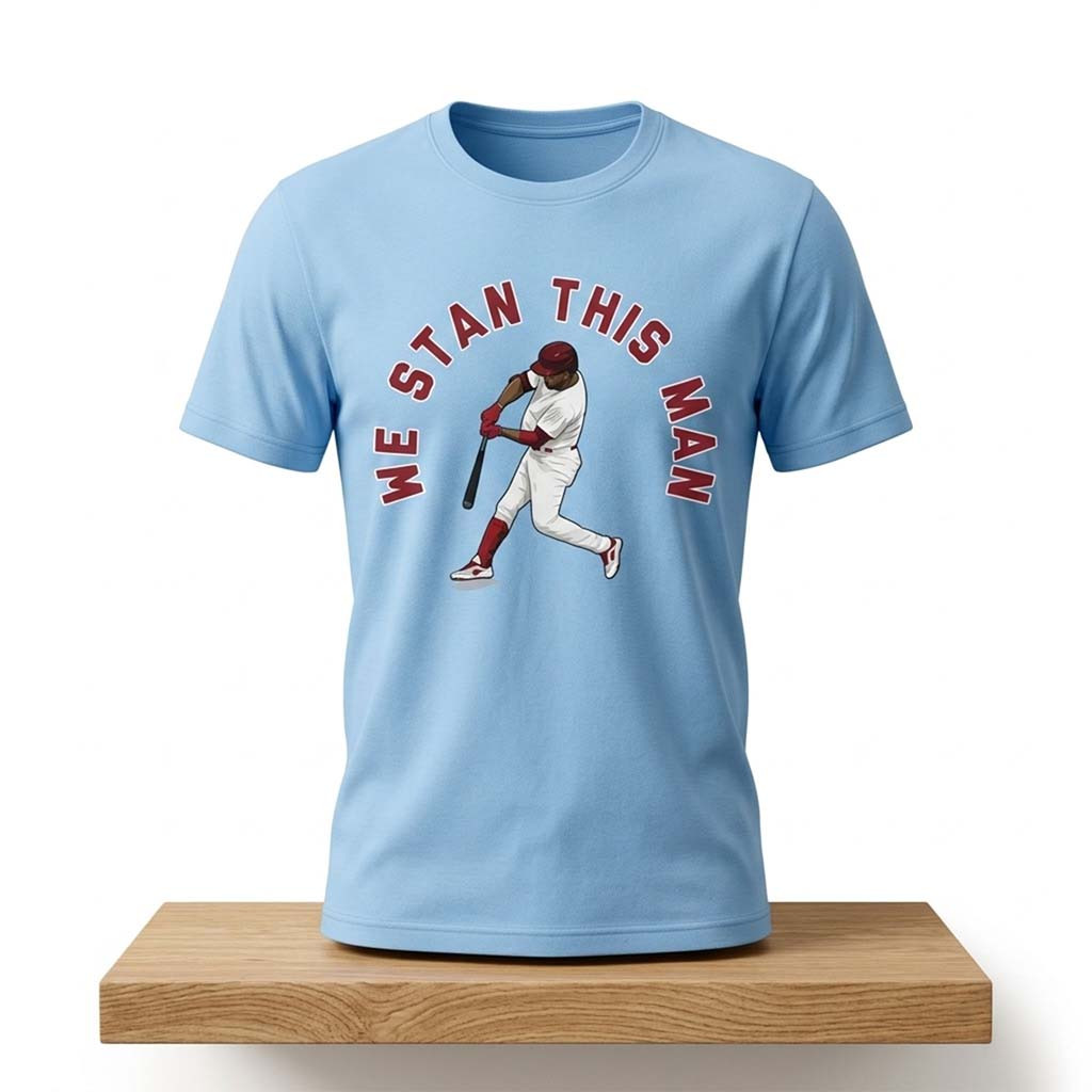 Phillies Luis Arraez We Stan This Man Shirt Philadelphia Phillies Merch Gifts For Baseball Fans - Kdjoy