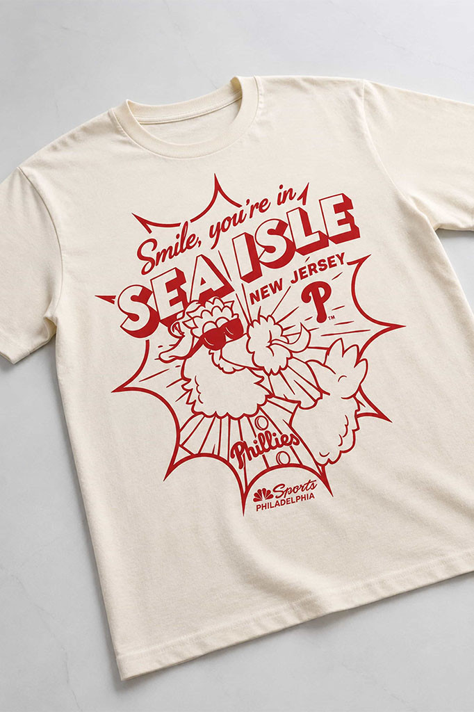 Phillies Smile You're In Sea Isle New Jersey Shirt Philadelphia Phillies Merch Gift For Fan - Kdjoy Phillies Smile You're In Sea Isle New Jersey Shirt Philadelphia Phillies Merch Gift For Fan - Kdjoy