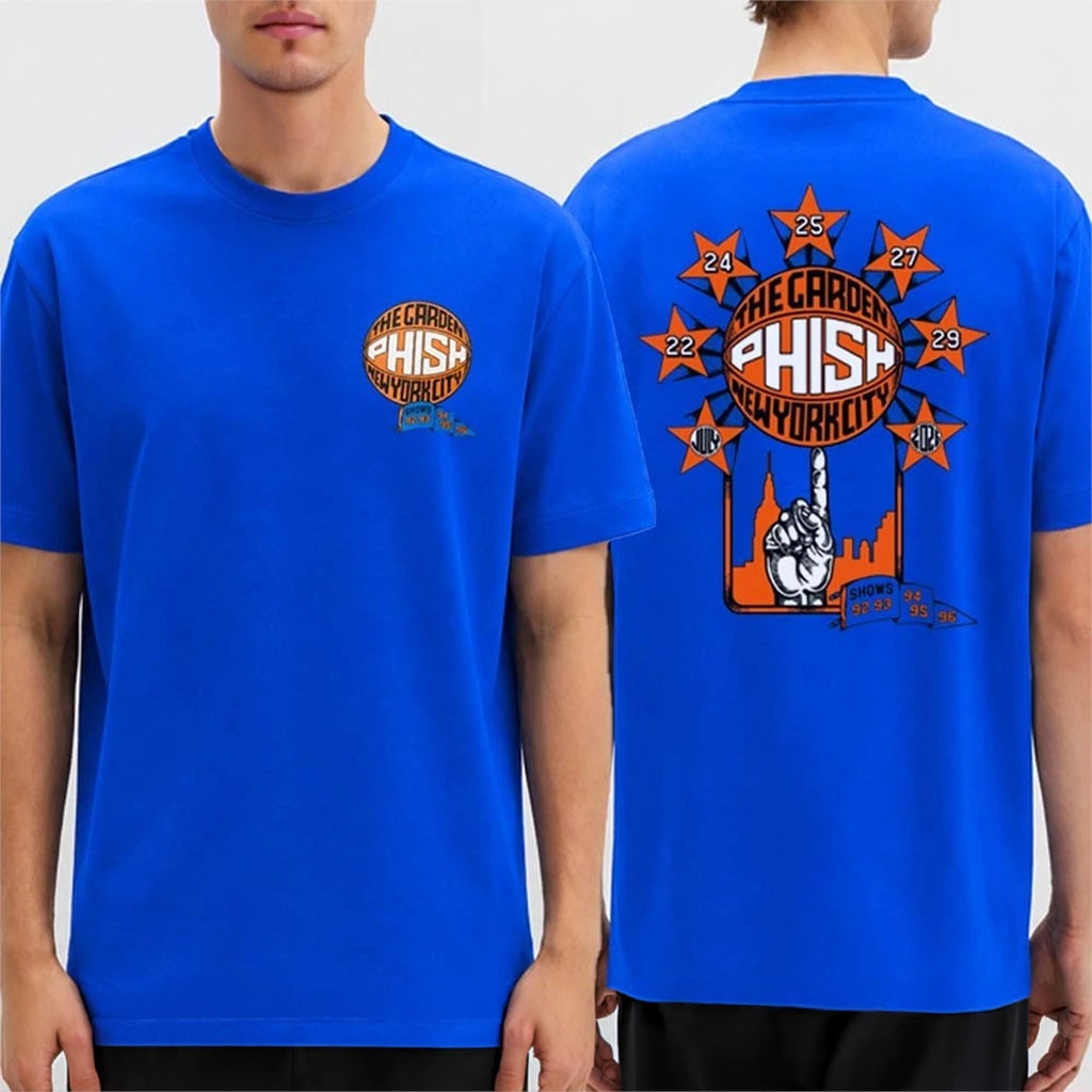Phish Band The Garden New York City Knicks In FIve 2026 T-Shirt Phish Band Merch Fan Gifts - Kdjoy Phish Band The Garden New York City Knicks In FIve 2026 T-Shirt Phish Band Merch Fan Gifts - Kdjoy