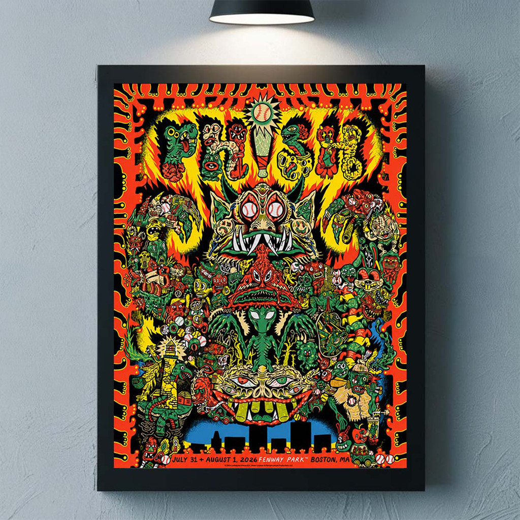 Phish Dry Goods Boston MA 2026 LE Poster Phish Merch Home Decor Gifts For Music Fans - Kdjoy Phish Dry Goods Boston MA 2026 LE Poster Phish Merch Home Decor Gifts For Music Fans - Kdjoy